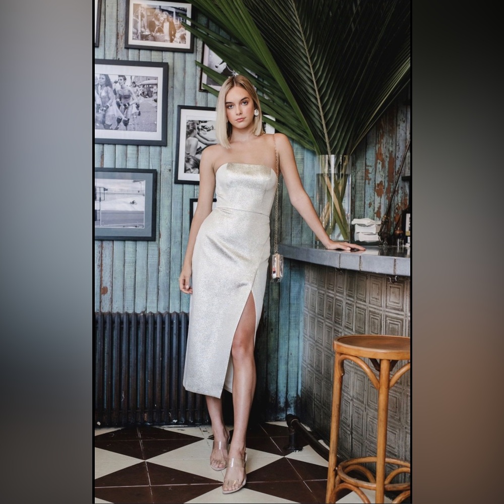 Jenny Yoo Collection Champagne 🥂 colored cocktail dress